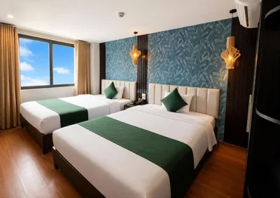 Family Quadruple Room with City View — Cloud Chaser Hotel